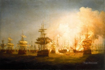 Landscapes Painting - Whitcombe Battle of the Nile Naval Battles